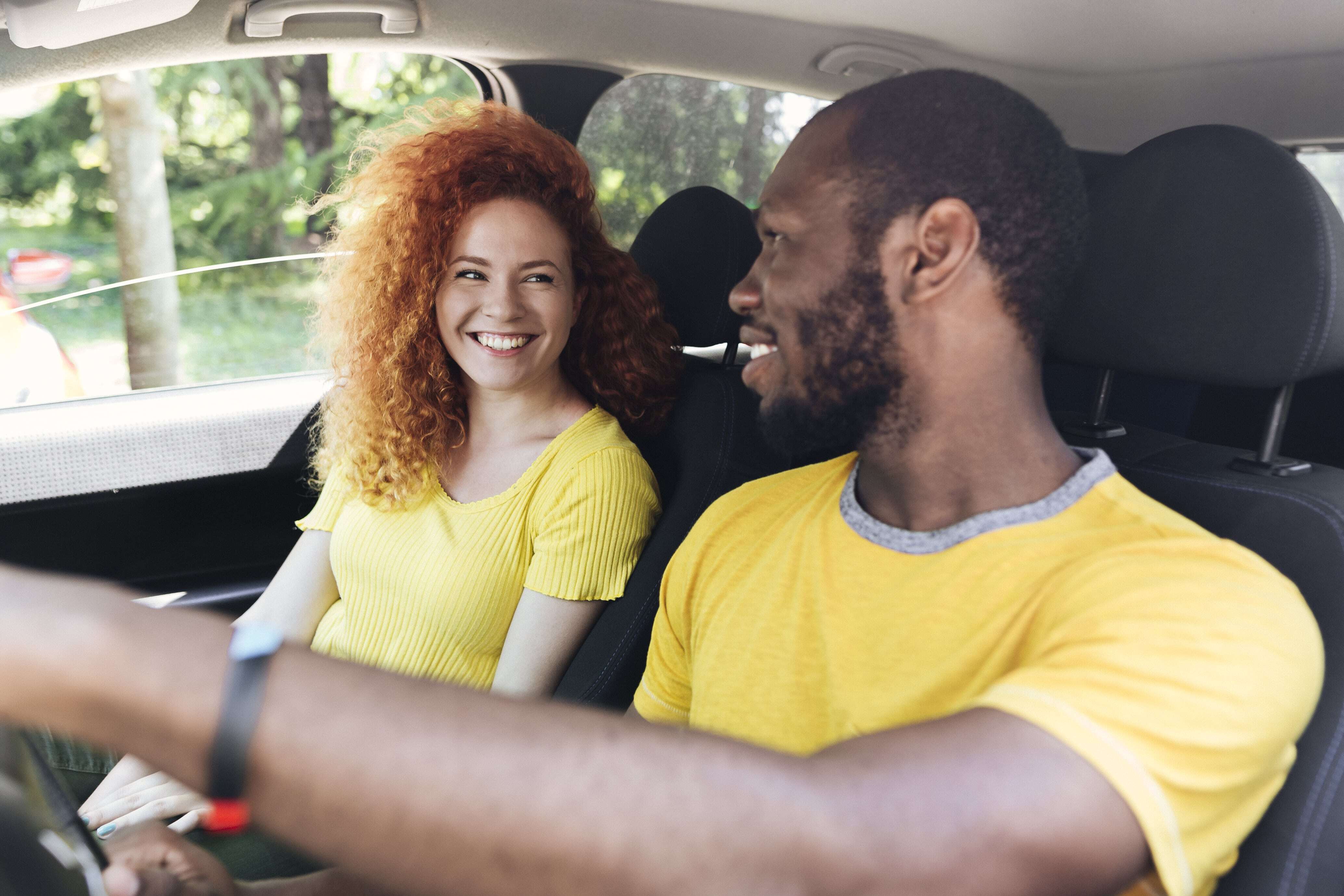 Couple in car